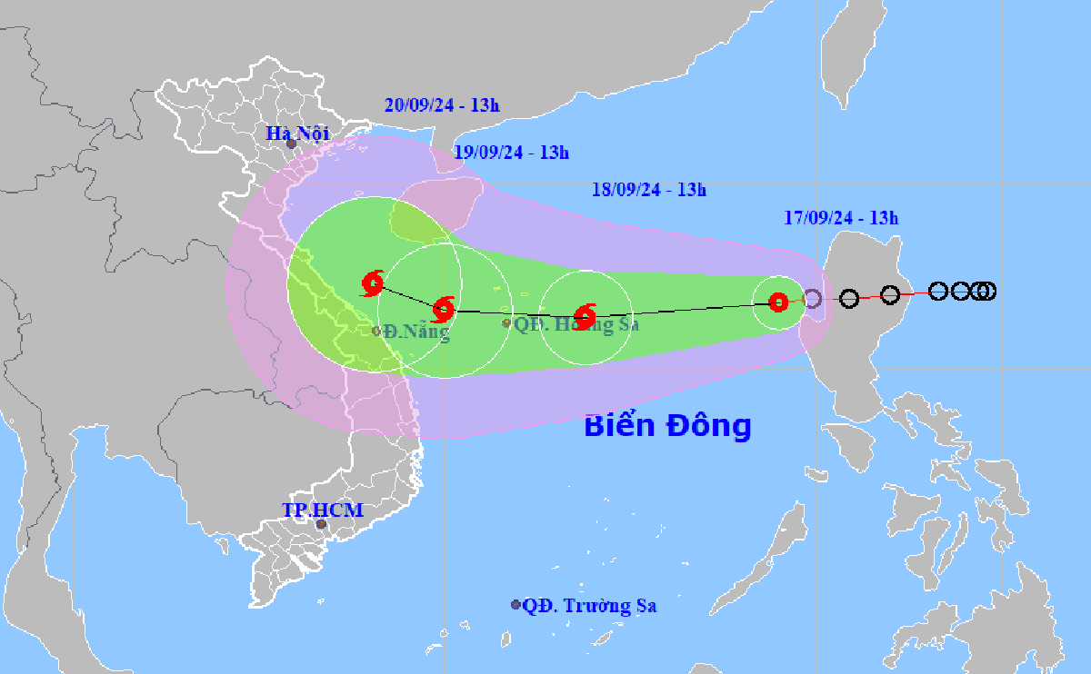 Ap thap nhiet doi co kha nang manh len thanh bao tren bien Dong hinh anh 1